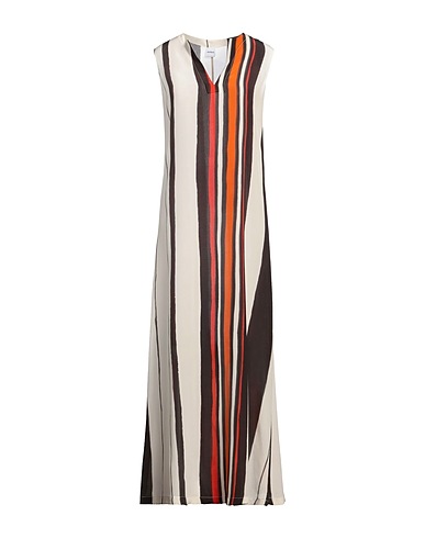 ASPESI Long dress Dark brown 100% Silk