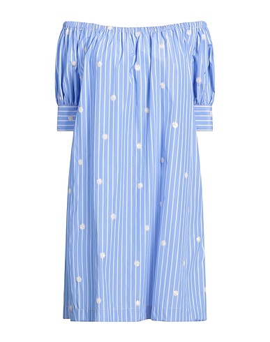 ASPESI Short dress Light blue 70% Polyester, 30% Cotton