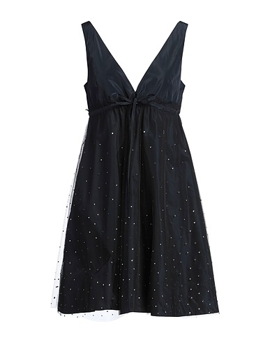 ASPESI Short dress Midnight blue 100% Polyester, Polyamide