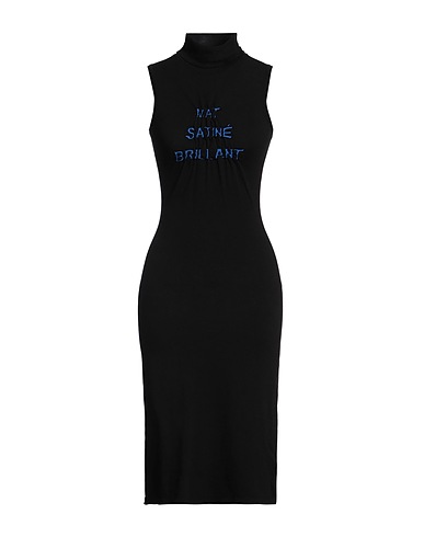 MAISON MARGIELA Midi dress Black 99% Cotton, 1% Polyamide