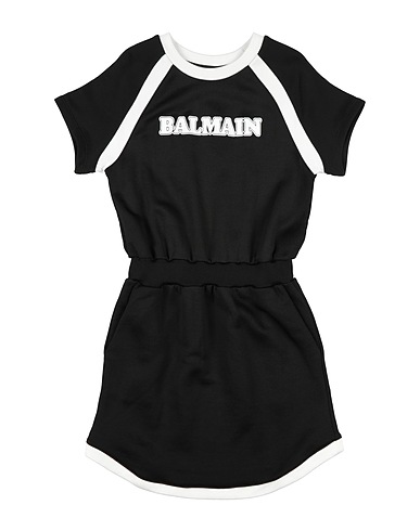 BALMAIN Dress Black 57% Rayon, 43% Cotton, Viscose