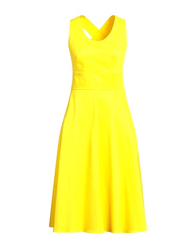 ASPESI Special occasion dress GIALLO 97% Cotton, 3% Elastane