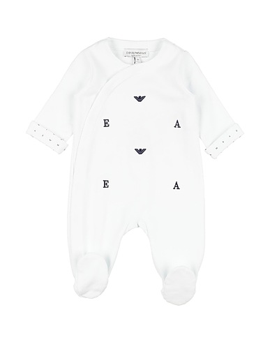 EMPORIO ARMANI Baby jumpsuit  White 100% Cotton