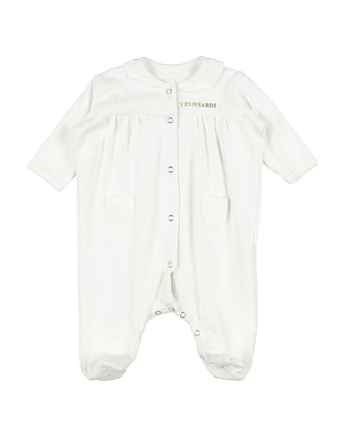 TRUSSARDI JUNIOR Baby jumpsuit  White 100% Cotton