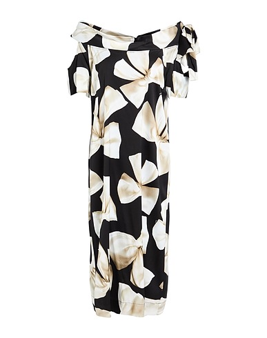 VIVETTA Midi dress SUSTAINABLE Black 97% Viscose, 3% Elastane