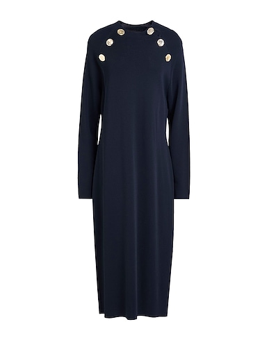 MARINA RINALDI Midi dress Midnight blue 73% Viscose, 27% Polyamide