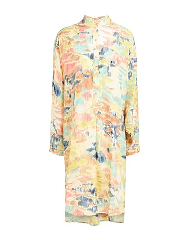 MOMONÍ Shirt dress Pastel yellow 100% Silk