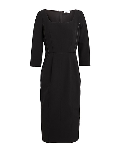 NENETTE Midi dress Black 96% Polyester, 4% Elastane