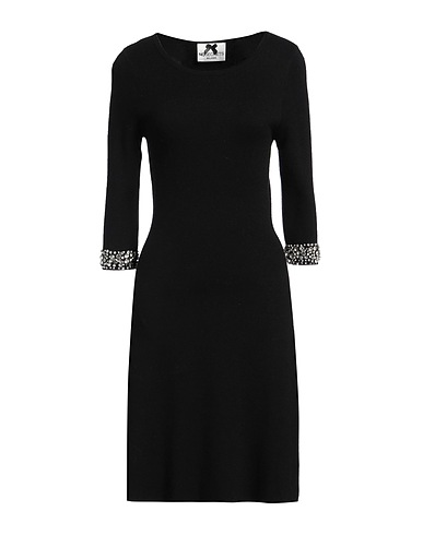 NO SECRETS Short dress Black 50% Viscose, 28% Polyester, 22% Polyamide