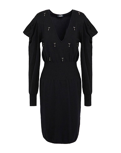 LIU •JO Elegant dress Black 80% Viscose, 20% Polyamide