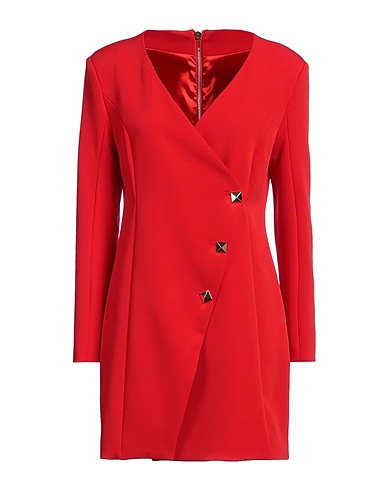 NO SECRETS Blazer dress Red 88% Polyester, 12% Elastane