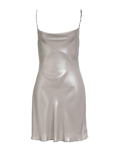 DIESEL Short dress Light grey 100% Polyester, Steel