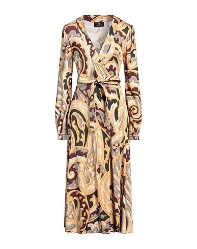 ETRO Vestito midi Beige 96% Viscosa, 4% Elastan