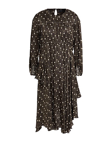 HIGH Vestito midi USE Antracite 73% Rayon, 27% Seta