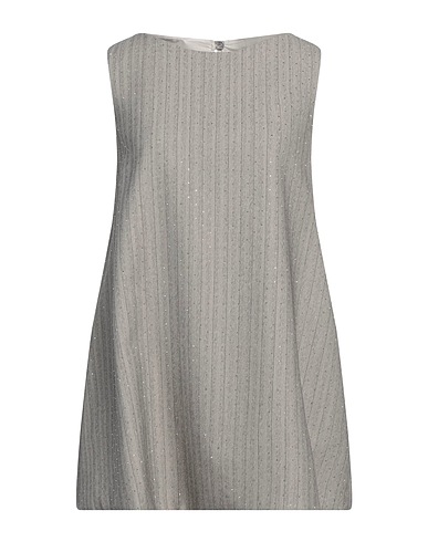 FORTE DEI MARMI COUTURE Short dress Light grey 87% Polyester, 10% Rayon, 3% Elastane