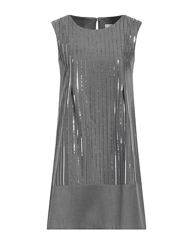 FORTE DEI MARMI COUTURE Short dress Grey 62% Polyester, 35% Viscose, 3% Elastane