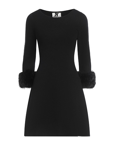 NO SECRETS Short dress Black 50% Viscose, 28% Polyester, 22% Polyamide