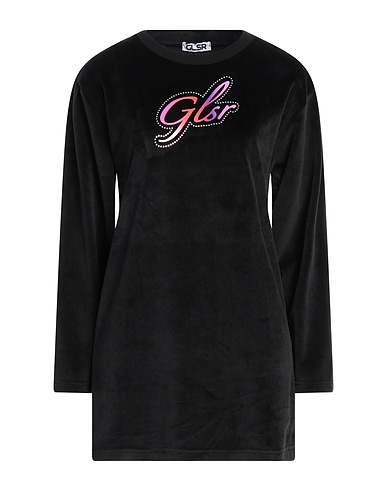 GLSR Kurzes Kleid Schwarz 95% Polyester, 5% Elastan
