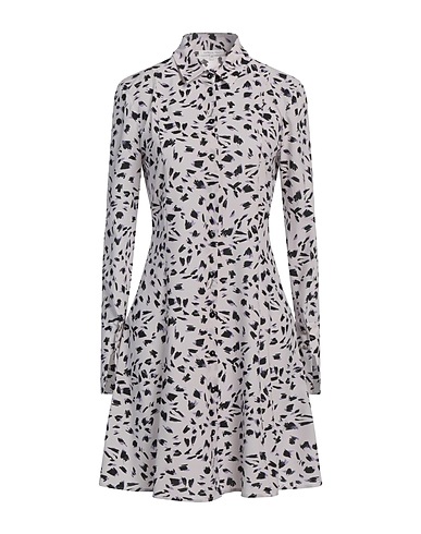 PATRIZIA PEPE Shirt dress Light grey 86% Polyester, 14% Elastane