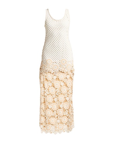 SIMKHAI Long dress Off white 60% Cotton, 40% Acrylic