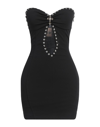 VICOLO Sheath dress Black 95% Polyester, 5% Elastane
