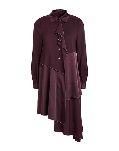 HIGH Vestito chemisier TECH Prugna 100% Poliestere