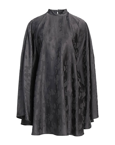 ROTATE BIRGER CHRISTENSEN Short dress Grey 97% Polyester, 3% Elastane