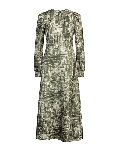ODEEH Long dress Military green 100% Silk