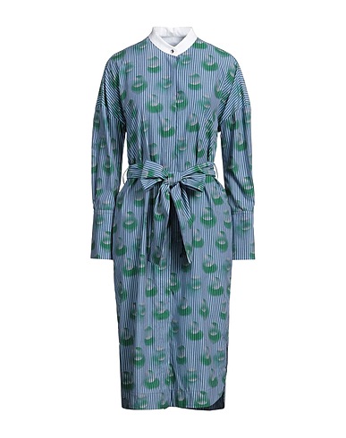 ODEEH Midi dress Blue 100% Cotton