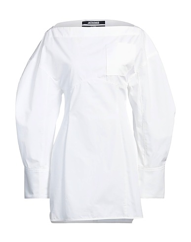 JACQUEMUS Short dress LA CASA White 100% Cotton