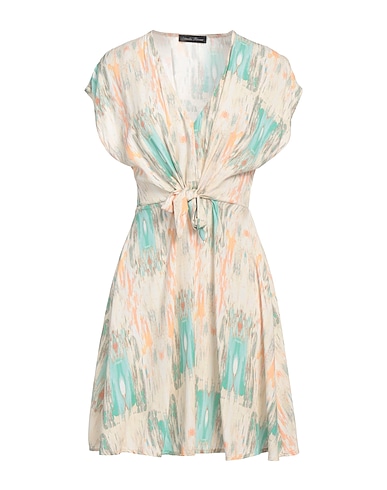 AMELIE RÊVEUR Robe courte Blanc cassé 100% Viscose