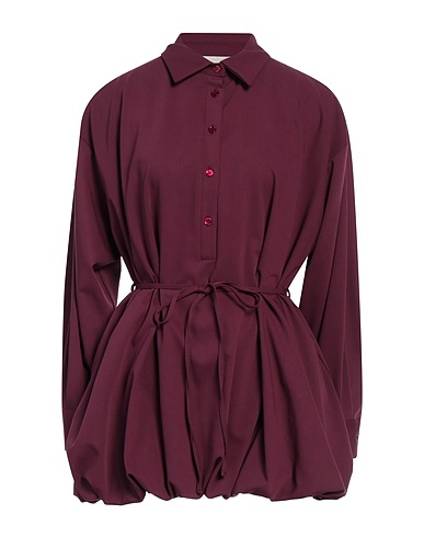 VICOLO Short dress Plum 62% Polyester, 25% Viscose, 8% Wool, 5% Elastane