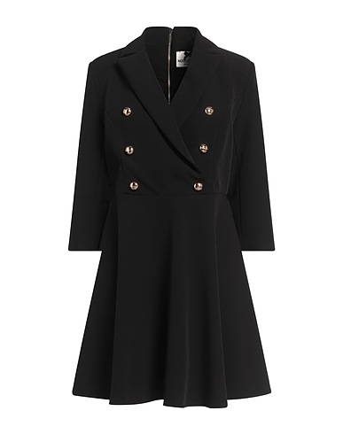 NO SECRETS Blazer dress Black 95% Polyester, 5% Elastane