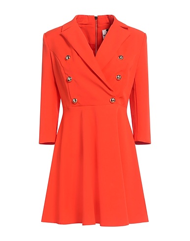 NO SECRETS Blazer dress Orange 95% Polyester, 5% Elastane