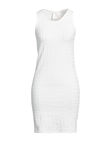 GIVENCHY Sheath dress White 87% Cotton, 13% Polyamide