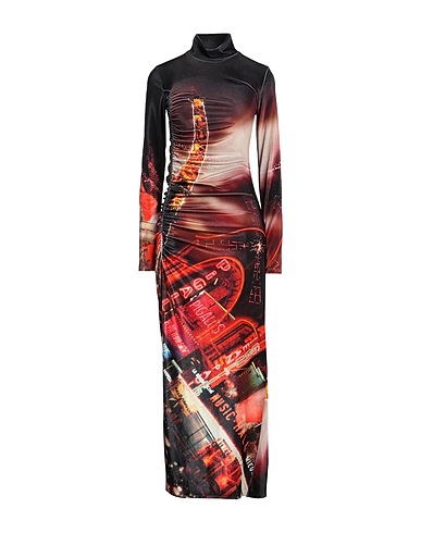 JEAN PAUL GAULTIER Long dress Black 92% Polyamide, 8% Elastane