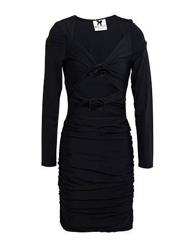 NO SECRETS Sheath dress Black 81% Polyamide, 19% Elastane