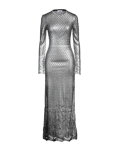 RABANNE Long dress Silver 100% Viscose
