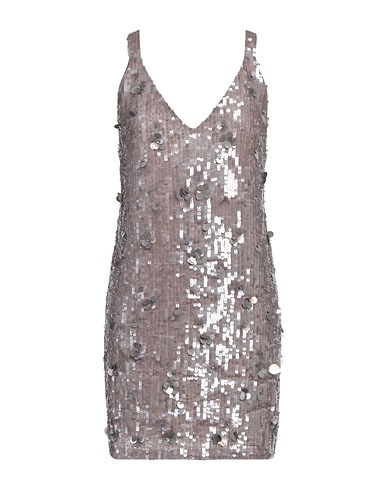 P.A.R.O.S.H. Short dress Grey 90% Polyamide, 10% Elastane