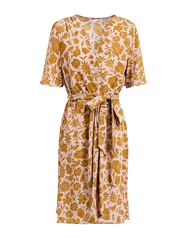 MIKI THUMB Midi-Kleid Hellrosa 100% Seide