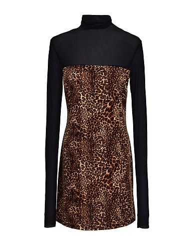 VICOLO Kurzes Kleid Sand 92% Polyester, 8% Elastan