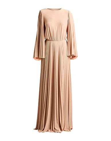 ELISABETTA FRANCHI Long dress RED CARPET Blush 63% Viscose, 17% Polyester, 15% Polyimide, 5% Elastane
