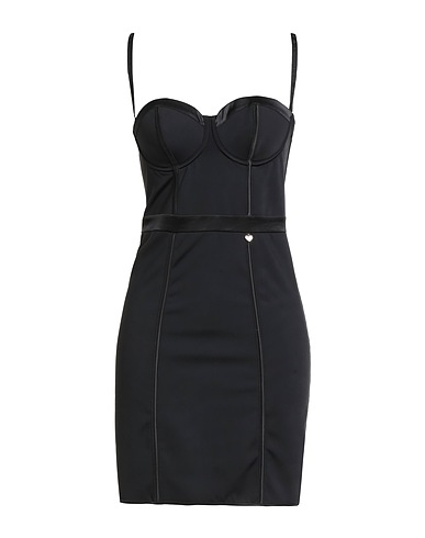 TWINSET Sheath dress U&B Black 72% Polyamide, 28% Elastane, Cotton