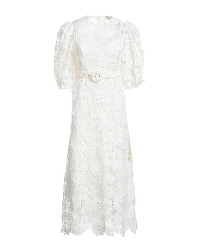 ZIMMERMANN Midi dress White 100% Polyester