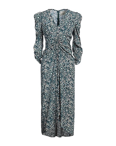 ISABEL MARANT Midi dress Deep teal 91% Silk, 9% Elastane