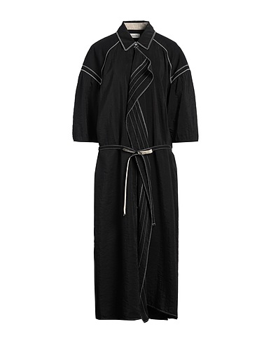 LEMAIRE Long dress Black 76% Silk, 24% Polyamide
