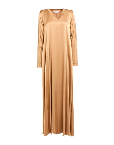 DANIELE FIESOLI Long dress COLLEZIONE N_01 Camel 97% Viscose, 3% Elastane