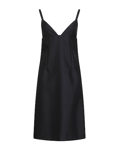 JACQUEMUS Midi dress LA CASA Black 71% Virgin Wool, 29% Silk