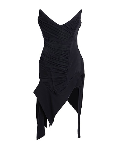 MUGLER Elegant dress Black 96% Viscose, 4% Elastane, Polyamide
