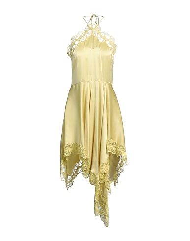 STELLA McCARTNEY Midi dress Light green 64% Acetate, 36% Viscose, Polyamide